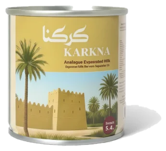علبة كركنا للحليب المبخّر — Karkna evaporated milk can